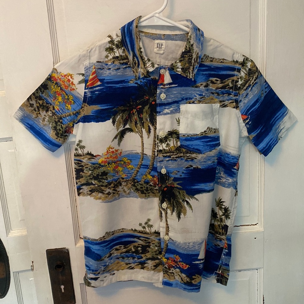 Gap Boys Button Down Shirt Size M